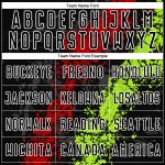 Custom Name Number Soccer Jersey - Personalized Black Red Neon Green Dripping Splatter Art Sublimation Team Uniform Personalized