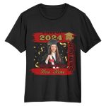 Custom 3D Graduation Performance T-Shirt with Personalized Name and Number, Black Red-Old Gold Team Design Personalized Black