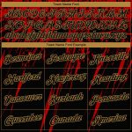 Custom Black Red Gold 3D Performance Tee Shirt for Men and Women Personalized Black Red-Old Gold 3D Performance T-Shirt