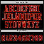 Custom Name and Number Personalized Baseball Jersey - Authentic Black Red-Old Gold Team Jersey Personalized Black Red-Old