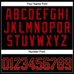 Custom Name and Number Personalized Black Red Old Gold Drift Fashion Baseball Jersey Personalized Black Red-Old Gold Authentic