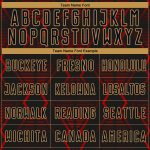 Custom Soccer Jersey with Geometric Shapes, Personalized Name and Number, Black Red-Old Gold Design Personalized Black Red-Old