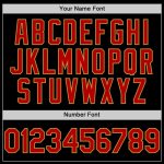 Custom Name and Number Personalized Baseball Jersey - Black Red Old Gold Mesh Authentic Throwback Style Personalized Black