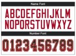 Custom Name Number Drift Fashion Football Jersey - Personalized Black Red Gold Mesh Team Jersey Personalized Black Red-Old