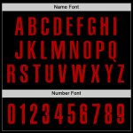 Custom Team Name Number Black Red Performance Golf Polo Shirt Personalized Personalized Black Red Performance Golf Polo Shirt