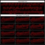 Personalized Black Red Performance Golf Polo Shirt for Men - Premium Vapor Design Personalized Black Red Performance Vapor