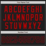 Personalized Black and Red Pinstripe Authentic Baseball Jersey Personalized Black Red Pinstripe Black Authentic Baseball