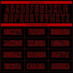 Custom Name Number Personalized Soccer Jersey Black Red Pinstripe Fade Fashion Sublimation Uniform Personalized Black Red