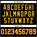 Custom Personalized Basketball Jersey with Black Red Pinstripe and Gold-Red Accents - Team Name & Number Personalized Black
