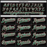 Personalized Bomber Jacket Black Red Pinstripe Kelly Green White Full-Snap Varsity Letterman Personalized Black Red Pinstripe