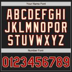Custom Name Number Baseball Jersey - Personalized Black Red Pinstripe Authentic Design - Team Spirit Gear Personalized Black