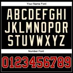 Personalized Black Red Pinstripe Basketball Jersey - Custom Team Jersey Personalized Black Red Pinstripe Red-Cream Basketball
