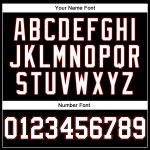 Custom Name & Number Personalized Black Red Pinstripe Baseball Jersey - Authentic Team Jersey Personalized Black Red Pinstripe