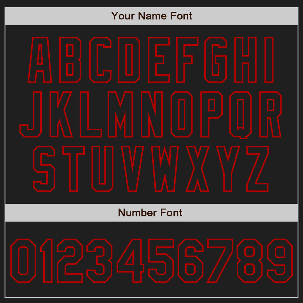Personalized Baseball Jersey with Black and Red Raglan Sleeves, Custom Design Personalized Black Red Raglan Sleeves Baseball - Image 5