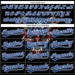 Custom Name Number 3D American Flag Eagle Baseball Jersey - Personalized Black Red-Royal Patriotic Team Apparel Personalized