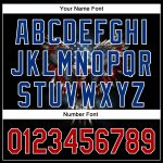 Personalized American Flag Eagle Baseball Jersey - Black Red-Royal 3D Patriotic Design Personalized Black Red-Royal 3D American