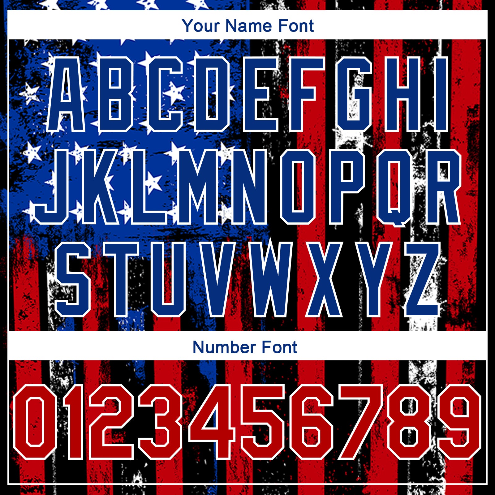 Personalized 3D American Flag Basketball Jersey in Black, Red, and Royal Colors Personalized Black Red-Royal 3D American - Image 4
