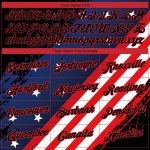 Personalized 3D American Flag Performance T-Shirt - Black Red-Royal Patriotic Design Personalized Black Red-Royal 3D American