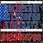 Personalized American Flag 3D Billiards Snooker Polo Shirt in Black Red-Royal Personalized Black Red-Royal 3D Billiards Snooker