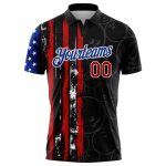 American Flag Performance Polo Shirt - Personalized Black Red-Royal 3D Design Personalized Black Red-Royal 3D Bowling Ball