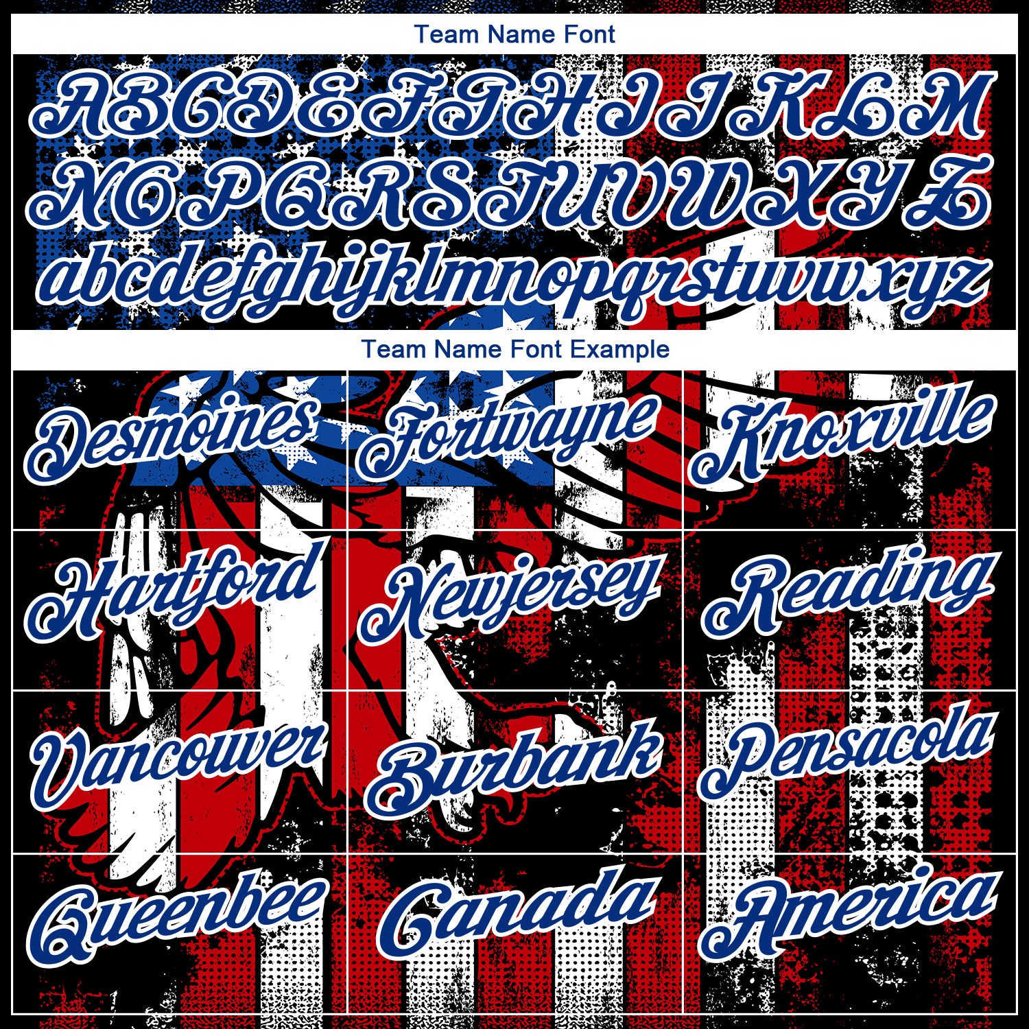 Personalized Black Red-Royal 3D Eagle American Flag Performance Golf Polo Shirt Team Custom Name and Number Custom Name Number 3D Eagle American Flag Golf Polo Shirt - Personalized Black Red-Royal Performance Team Apparel Personalized - Image 4