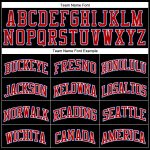 Custom Name Number Basketball Jersey - Personalized Black Red-Royal Authentic Throwback Style Personalized Black Red-Royal