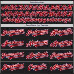 Custom Two Tone Baseball Jersey - Personalized Black Red-Royal with Team Name & Number Personalized Black Red-Royal Authentic