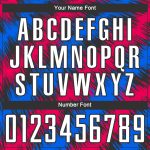 Custom Name and Number Soccer Jersey - Personalized Black Red-Royal Sublimation Team Uniform Personalized Black Red-Royal