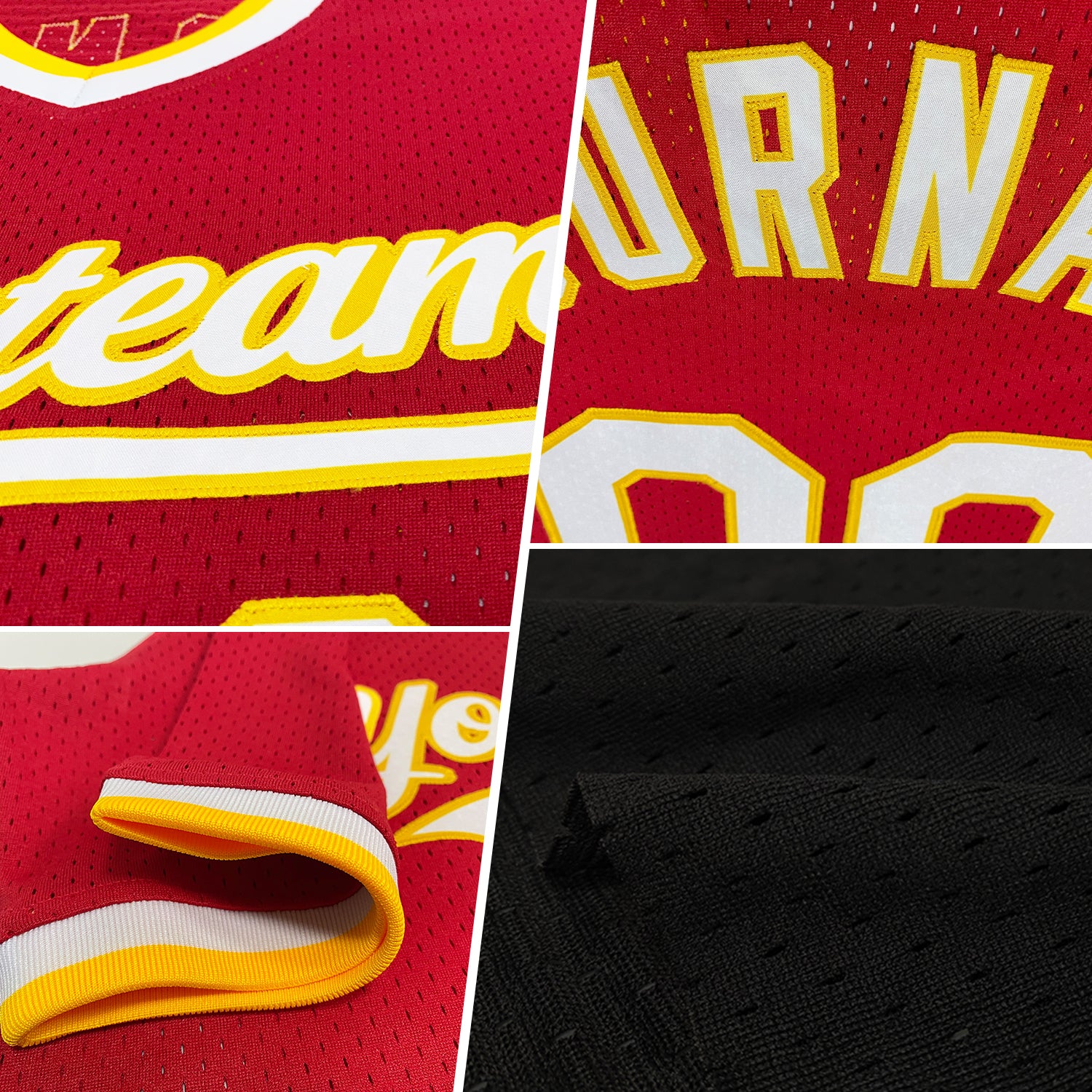 Personalized Baseball Jersey - Black Red-Royal Throwback Style for Men Personalized Black Red-Royal Throwback Baseball Jersey - Image 2
