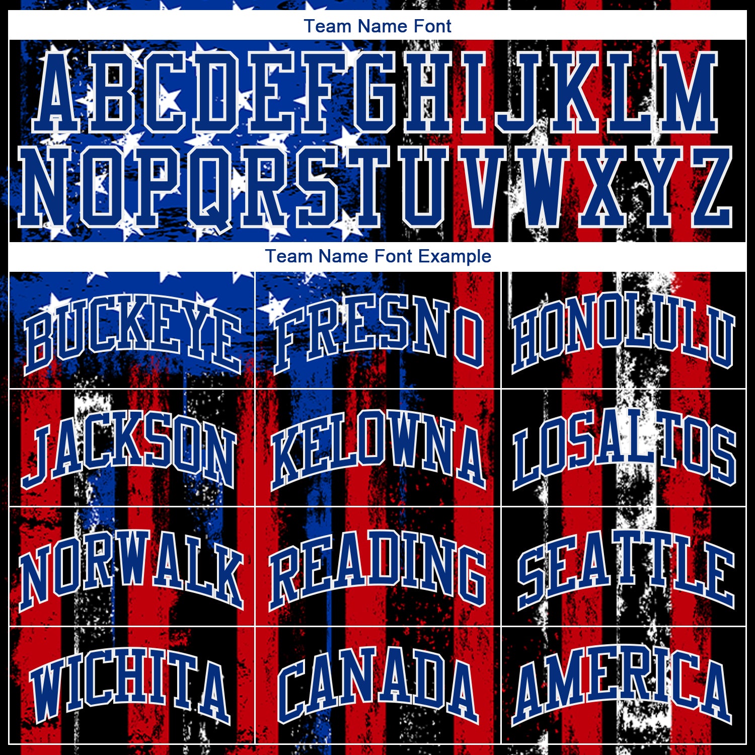 Personalized 3D Distressed American Flag Baseball Jersey in Black, Red, and Royal White Personalized Black Red Royal-White - Image 4