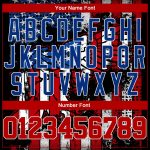 Personalized 3D Eagle American Flag Baseball Jersey - Black Red Royal White Design Personalized Black Red Royal-White 3D