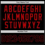 Personalized Black Red Baseball Jersey for Men - Sleeveless Design, Size 2 Personalized Black Red Sleeveless Baseball Jersey