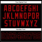 Personalized Black Red Basketball Jersey - Custom Throwback Sports Apparel Personalized Black Red Throwback Basketball Jersey