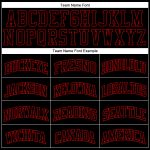 Personalized Black Red Basketball Jersey - Custom Throwback Sports Apparel Personalized Black Red Throwback Basketball Jersey