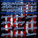 Custom 3D American Flag T-Shirt - Black Red-White Fashion Performance Tee Personalized Black Red-White 3D American Flag Fashion