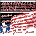 Custom 3D American Flag Performance T-Shirt with Name & Number - Personalized Black Red-White Team Tee Personalized Black