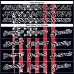 Custom American Flag Performance T-Shirt with Personalized Name & Number - Black Red-White 3D Team Tee Personalized Black