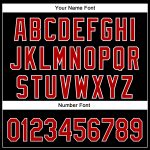 Personalized Gothic Devil Heart Baseball Jersey Black Red-White 3D Design Personalized Black Red-White 3D Gothic Style Devil