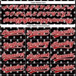 Personalized Gothic Skull Baseball Jersey Custom Name and Number - Black Red-White 3D Style Team Apparel Personalized Black