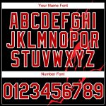 Custom 3D Lightning Baseball Jersey in Black Red-White - Personalize Your Style Personalized Black Red-White 3D Lightning