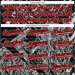 Custom Eagle Baseball Jersey with 3D Black Red-White Pattern - Personalized Name & Number Personalized Black Red-White 3D