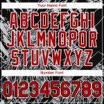 Custom Eagle Baseball Jersey with 3D Black Red-White Pattern - Personalized Name & Number Personalized Black Red-White 3D