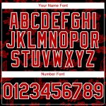 Personalized 3D Pattern Black Red-White Baseball Jersey with Custom Name & Number - Authentic Team Design Personalized Black