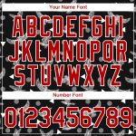 Custom Name and Number Eagle Performance T-Shirt - Personalized 3D Black Red-White Design, Team Apparel Personalized Black