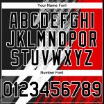 Custom Name & Number Baseball Jersey - Personalized 3D Black Red-White Geometric Design, Team Apparel Personalized Black