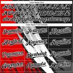 Custom Name & Number Baseball Jersey - Personalized 3D Black Red-White Geometric Design, Team Apparel Personalized Black