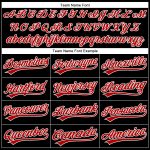 Custom Name Number Gothic Devil Heart 3D Pattern Baseball Jersey Black Red White Personalized Black Red-White 3D Pattern
