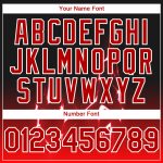 Personalized 3D Lightning Design Black Red-White Baseball Jersey Authentic Personalized Black Red-White 3D Pattern Design