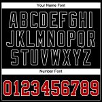 Customizable Multicolor Baseball Jersey with 3D Black Red-White Design - Team Name & Number Personalization Available Personalized