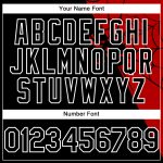Custom Spider Web Baseball Jersey - Personalized 3D Pattern Black Red White with Name and Number Personalized Black Red-White